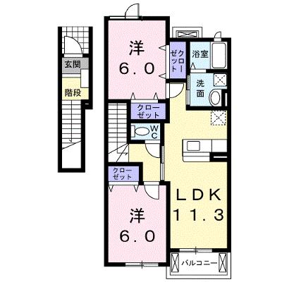プレジールＢ 202【管理NO：1-014488602-02020】 ★家具家電は申し込み後に搬入します★の物件画像