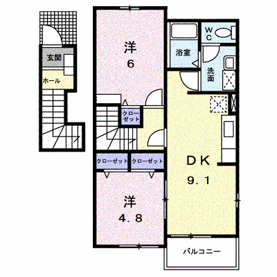 ライトホームズ 201【管理NO：1-014225201-02010】 ★家具家電は申し込み後に搬入します★の物件画像