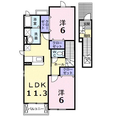 マナ　マルベリーＢ 203【管理NO：1-014101302-02030】 ★家具家電は申し込み後に搬入します★の物件画像