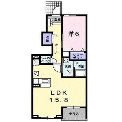ル　コルヌイエＢ 103【管理NO：1-013336002-01030】 ★家具家電は申し込み後に搬入します★の物件画像