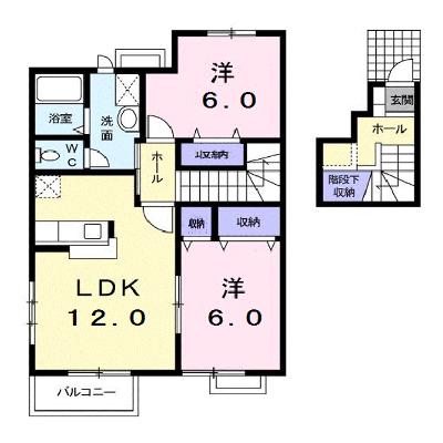 リヴィエールＢ 204【管理NO：1-011963401-02040】 ★家具家電は申し込み後に搬入します★の物件画像