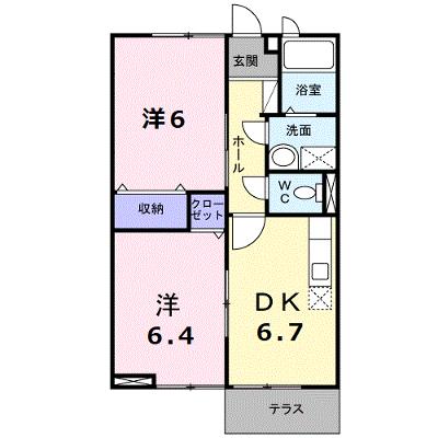 ウッドフィールドＢ 103【管理NO：1-007934602-01030】 ★家具家電は申し込み後に搬入します★の物件画像