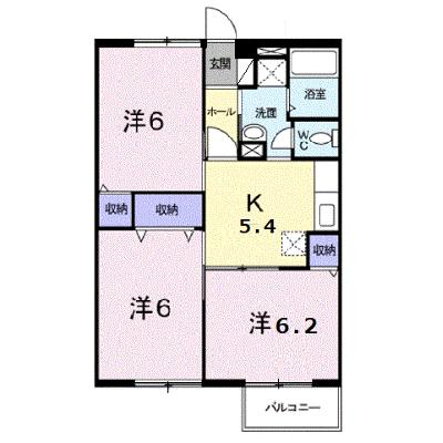 ニューエルディムハピネスＡ 202【管理NO：1-007238901-02020】 ★家具家電は申し込み後に搬入します★の物件画像