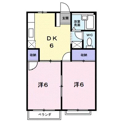 エルディム楽天Ａ 202【管理NO：1-004207601-02020】 ★家具家電は申し込み後に搬入します★の物件画像