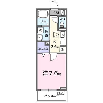 キャッスルコートⅢ 104【管理NO：1-027386303-01040】 ★家具家電は申し込み後に搬入します★の物件画像