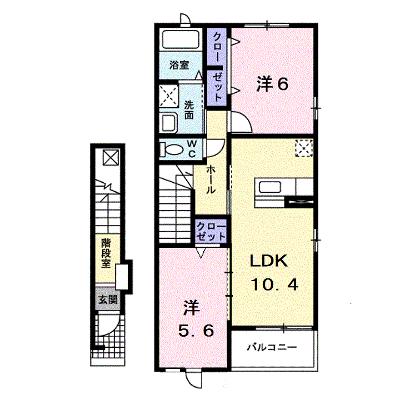 グラース　メゾン 204【管理NO：1-014726301-02040】 ★家具家電は申し込み後に搬入しますの物件画像