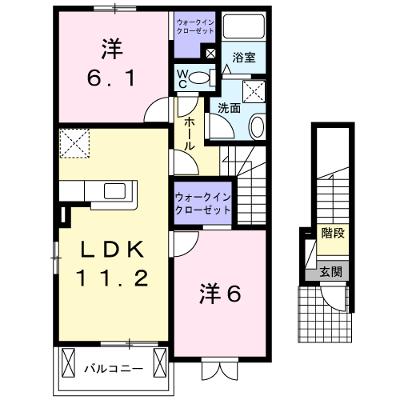 カレント　ヴィラ 201【管理NO：1-018190601-02010】 ★家具家電は申し込み後に搬入しますの物件画像