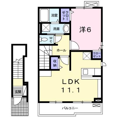 ブランドーレＡ 203【管理NO：1-017435901-02030】 ★家具家電は申し込み後に搬入します★の物件画像