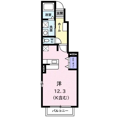 ドミール　ラフィネ　Ｂ 102【管理NO：1-013403502-01020】 ★家具家電は申し込み後に搬入します★の物件画像