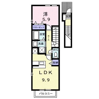 プリムローズ 203【管理NO：1-013064801-02030】 ★家具家電は申し込み後に搬入しますの物件画像