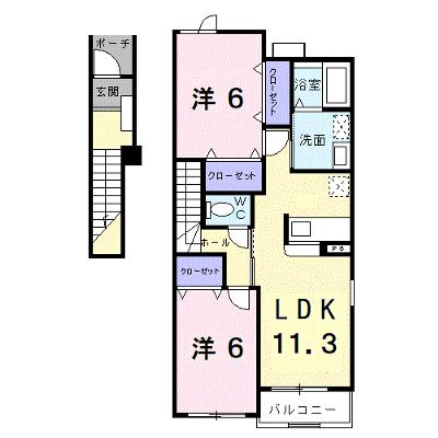 メゾン・ソレイユⅡＢ棟 201【管理NO：1-013130302-02010】 ★家具家電は申し込み後に搬入します 2026年07月中旬入居可能の物件画像