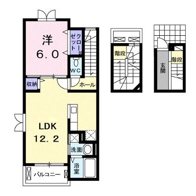 クラールｗａｔａｎａｂｅⅠ 303【管理NO：1-020520301-03030】 ★家具家電は申し込み後に搬入します★の物件画像