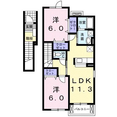 エレガンシア・コリーヌⅤ 201【管理NO：1-013431005-02010】 ★家具家電は申し込み後に搬入しますの物件画像