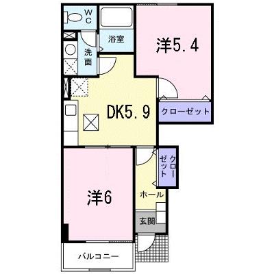 Ｃｒｅｓｔａｌｌ　Ｙａｈａｔａ 101【管理NO：1-011253501-01010】 ★家具家電は申し込み後に搬入します 2026年07月下旬入居可能の物件画像