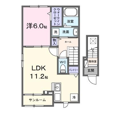 エトワールＢ 201【管理NO：1-028604302-02010】 ★家具家電は申し込み後に搬入します★ ★2027年01月下旬入居可能★の物件画像