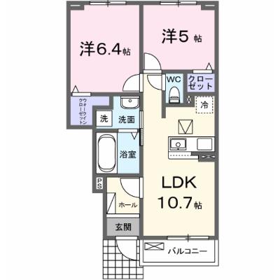 エトワールＡ 104【管理NO：1-028604301-01040】 ★家具家電は申し込み後に搬入します★ ★2027年01月下旬入居可能★の物件画像