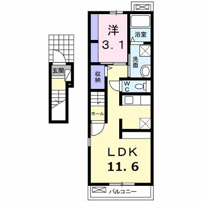 コモド・カサ・ミラ 203【管理NO：1-024961701-02030】 ★家具家電は申し込み後に搬入します★の物件画像
