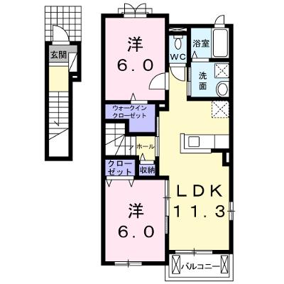 メゾン中町 201【管理NO：1-020945801-02010】 ★家具家電は申し込み後に搬入します★の物件画像
