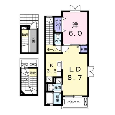 ウィステリア　ガーデン　Ａ 301【管理NO：1-016710601-03010】 ★家具家電は申し込み後に搬入します★ ★2026年08月上旬入居可能★の物件画像