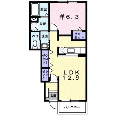 ルーラルⅡ 102【管理NO：1-013603102-01020】 ★家具家電は申し込み後に搬入します★の物件画像