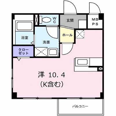 サン　ユニゾン 103【管理NO：1-012666201-01030】 ★家具家電は申し込み後に搬入します★の物件画像