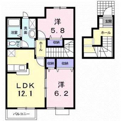 シャルムＢ 203【管理NO：1-011455402-02030】 ★家具家電は申し込み後に搬入しますの物件画像