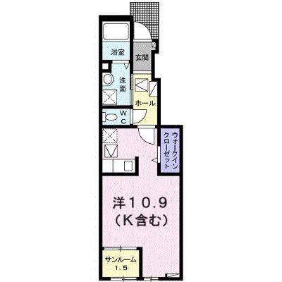ハイ　ロザーナ　ファミリア 102【管理NO：1-027133901-01020】 ★家具家電は申し込み後に搬入します★の物件画像