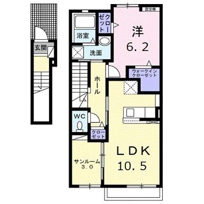 レジデンス　セレノ 203【管理NO：1-026407801-02030】 ★家具家電は申し込み後に搬入します★の物件画像