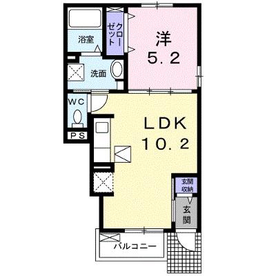 フィオーレ 104【管理NO：1-025896301-01040】 ★家具家電は申し込み後に搬入します★の物件画像