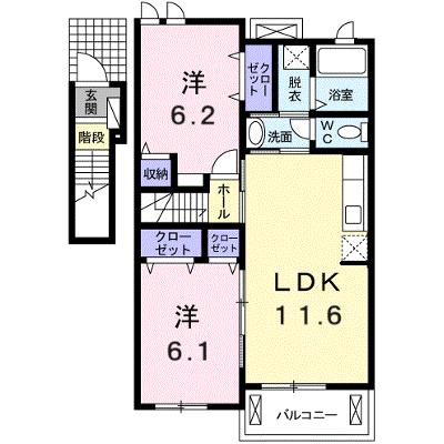 エテルノ・アロッジオ弐番館 203【管理NO：1-016587801-02030】 ★家具家電は申し込み後に搬入します★の物件画像