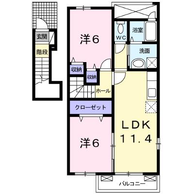 グランディールＳⅡ 201【管理NO：1-015970002-02010】 ★家具家電は申し込み後に搬入しますの物件画像