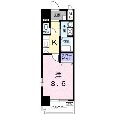 カーサ・フィオーレ中広通り 605【管理NO：1-015271901-06050】 ★家具家電は申し込み後に搬入します★の物件画像