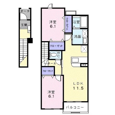 ラフィネ 202【管理NO：1-013369801-02020】 ★家具家電は申し込み後に搬入します★の物件画像