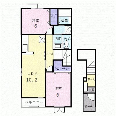 グッディ亀山Ａ 201【管理NO：1-012938601-02010】 ★家具家電は申し込み後に搬入します★の物件画像