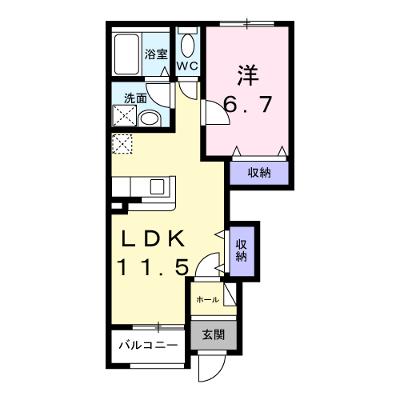 ヒュッゲ 103【管理NO：1-099445701-01030】 ★家具家電は申し込み後に搬入します★の物件画像