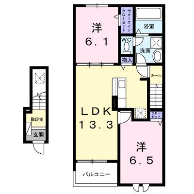 サン・パルージュⅡ 202【管理NO：1-028707401-02020】 ★家具家電は申し込み後に搬入します 2026年09月下旬入居可能の物件画像
