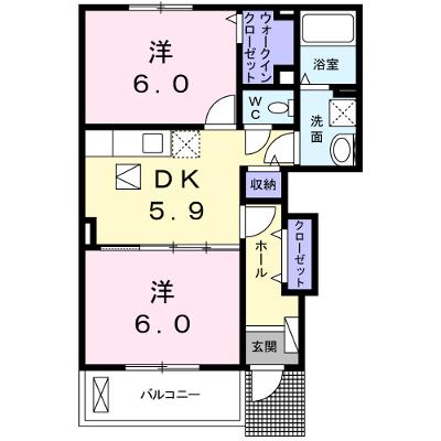 ウッドスプリング千代田Ａ 102【管理NO：1-024995401-01020】 ★家具家電は申し込み後に搬入します★の物件画像
