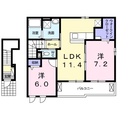 ネオヴィータ　Ⅱ 202【管理NO：1-023511701-02020】 ★家具家電は申し込み後に搬入します★の物件画像