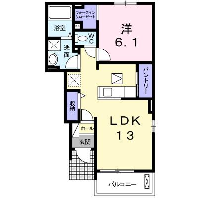 フォレスト　光　Ⅱ 103【管理NO：1-018368502-01030】 ★家具家電は申し込み後に搬入します★の物件画像