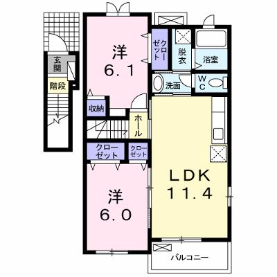 エテルノ　デーア　Ｂ 201【管理NO：1-017656302-02010】 ★家具家電は申し込み後に搬入します★の物件画像