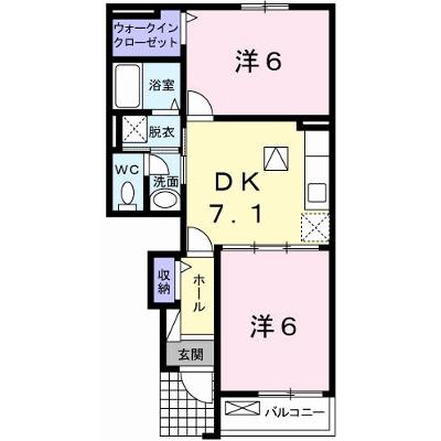 アート・ハウス　弐番館 102【管理NO：1-017570001-01020】 ★家具家電は申し込み後に搬入します★の物件画像