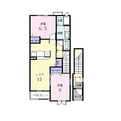 シャルマン　弐番館 203【管理NO：1-014210702-02030】 ★家具家電は申し込み後に搬入します★の物件画像