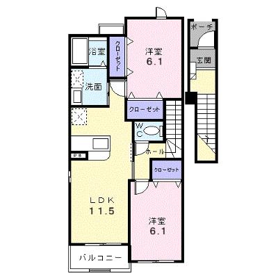 ブリ－ゼ・Ｆ 203【管理NO：1-013815101-02030】 ★家具家電は申し込み後に搬入します★の物件画像
