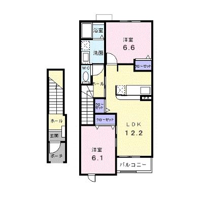 パラッツォリーノ　ヴィオラＢ 202【管理NO：1-013313003-02020】 ★家具家電は申し込み後に搬入します★の物件画像