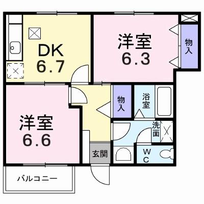 パインビレッジＤ 101【管理NO：1-011546902-01010】 ★家具家電は申し込み後に搬入します 2026年07月上旬入居可能の物件画像