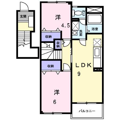 シャポー・ルージュＭ 202【管理NO：1-011439701-02020】 ★家具家電は申し込み後に搬入しますの物件画像