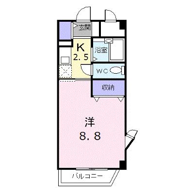 セゾン升本 401【管理NO：1-010544901-04010】 ★家具家電は申し込み後に搬入します★の物件画像