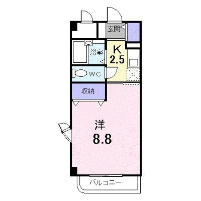 セゾン升本 303【管理NO：1-010544901-03030】 ★家具家電は申し込み後に搬入します★の物件画像