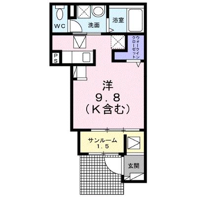 ゼファー 105【管理NO：1-027669901-01050】 ★家具家電は申し込み後に搬入します★の物件画像