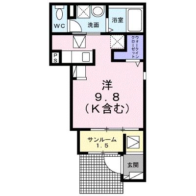アクアプラ末武上　Ⅰ 103【管理NO：1-027548201-01030】 ★家具家電は申し込み後に搬入します★の物件画像